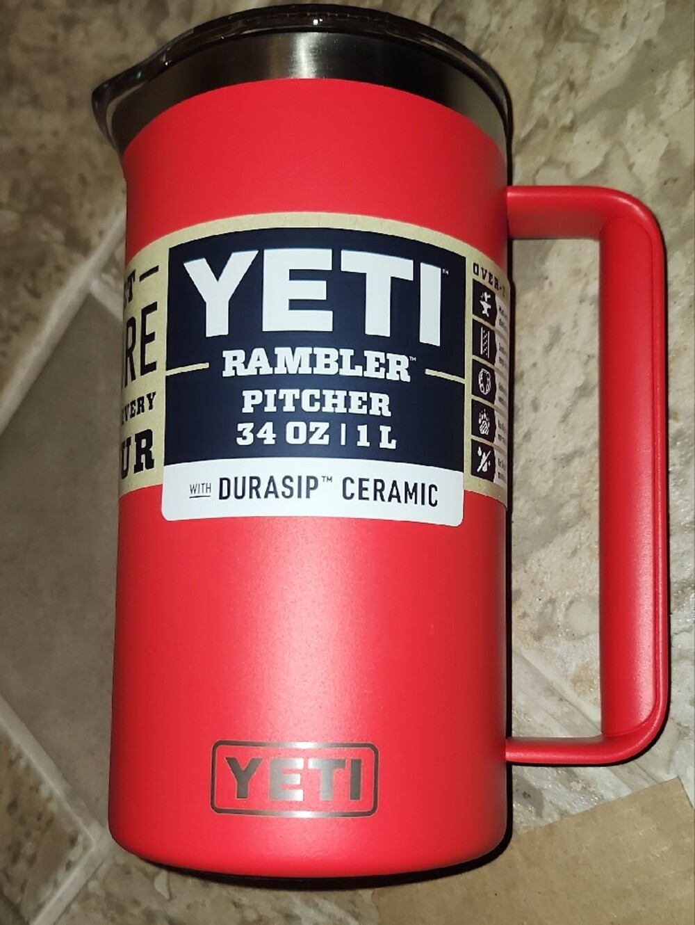 Yeti Rambler 34 oz Pitcher - Rescue Red Label - Picture 3 of 8